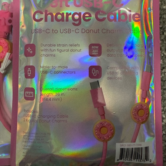Target Pink Charging Cable Set - Picture 2 of 2